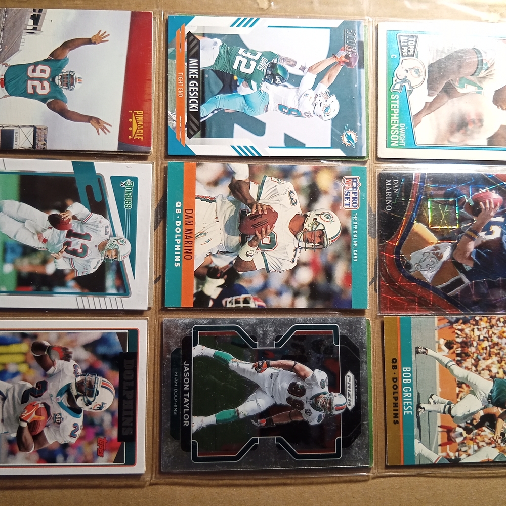 NFL Miami Dolphins Trading Card Set